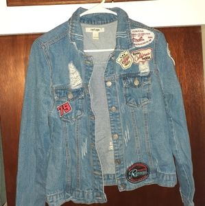 Denim Jacket with Patches